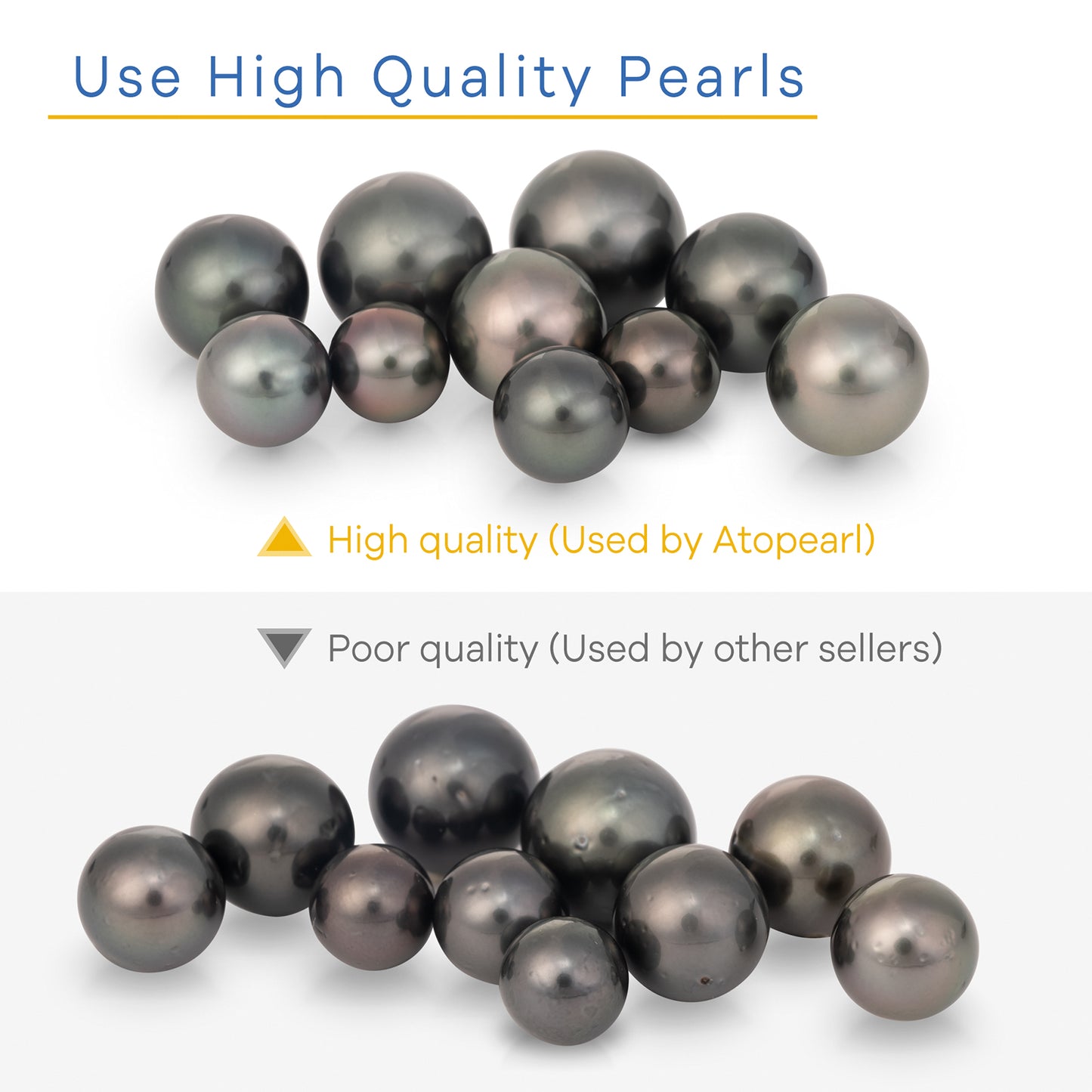 Lucky Conch Tahitian Black Pearl with Moissanite Pendant Necklace, 9-10MM AAAA Pearl Gifts for Women Wife Wedding Birthday Anniversary Valentines